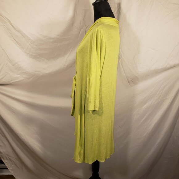 Per Una Lime Green Tie-Front Cardigan - 16 - Picture 2 of 4